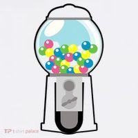 Gumball Machine Costume Halloween Kids Dress Up Tall T-Shirt