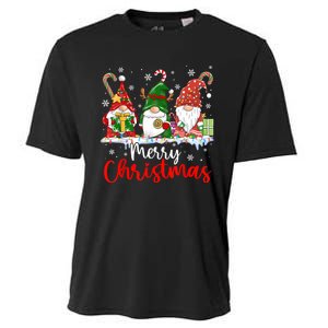 Gnomes Merry Christmas Light Family Gnome Xmas Cooling Performance Crew T-Shirt