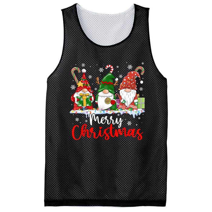 Gnomes Merry Christmas Light Family Gnome Xmas Mesh Reversible Basketball Jersey Tank