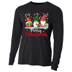 Gnomes Merry Christmas Light Family Gnome Xmas Cooling Performance Long Sleeve Crew