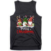 Gnomes Merry Christmas Light Family Gnome Xmas Tank Top