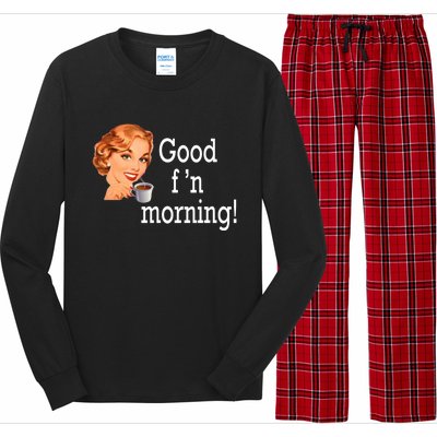 Good Morning Coffee 'S Happy Friday F'n Funny Great Gift Long Sleeve Pajama Set