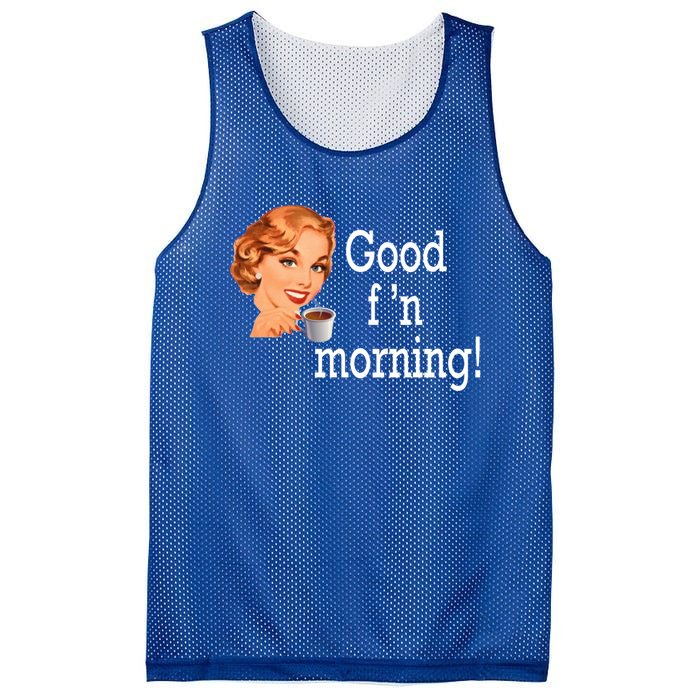 Good Morning Coffee 'S Happy Friday F'n Funny Great Gift Mesh Reversible Basketball Jersey Tank