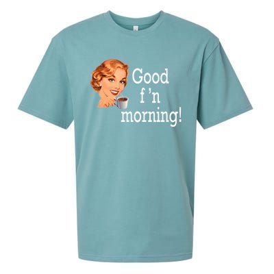 Good Morning Coffee 'S Happy Friday F'n Funny Great Gift Sueded Cloud Jersey T-Shirt