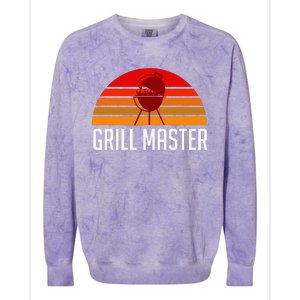 Grill Master Cute Unique Pit Bbq Master Colorblast Crewneck Sweatshirt