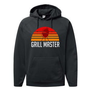 Grill Master Cute Unique Pit Bbq Master Performance Fleece Hoodie