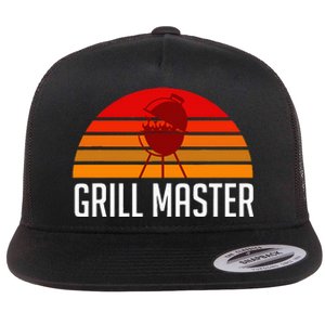 Grill Master Cute Unique Pit Bbq Master Flat Bill Trucker Hat