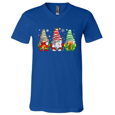 Gnomes Merry Christmas Pajama Gift V-Neck T-Shirt