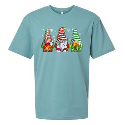 Gnomes Merry Christmas Pajama Gift Sueded Cloud Jersey T-Shirt