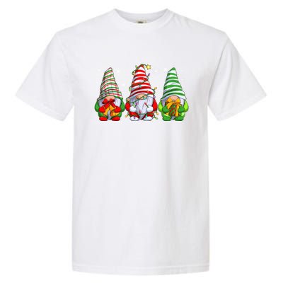 Gnomes Merry Christmas Pajama Gift Garment-Dyed Heavyweight T-Shirt