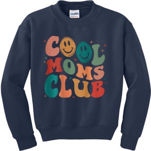 Groovy Mama Cool Moms Club Funny Women Cool Mom (On Back) Kids Sweatshirt