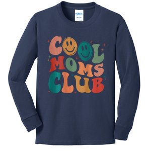 Groovy Mama Cool Moms Club Funny Women Cool Mom (On Back) Kids Long Sleeve Shirt