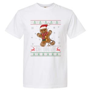 Gingerbread Man Cookie Baking Oh Snap Ugly Christmas Sweater Garment-Dyed Heavyweight T-Shirt