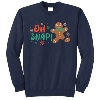 Gingerbread Man Cookie Xmas Oh Snap Funny Cute Christmas Sweatshirt