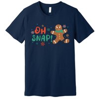 Gingerbread Man Cookie Xmas Oh Snap Funny Cute Christmas Premium T-Shirt