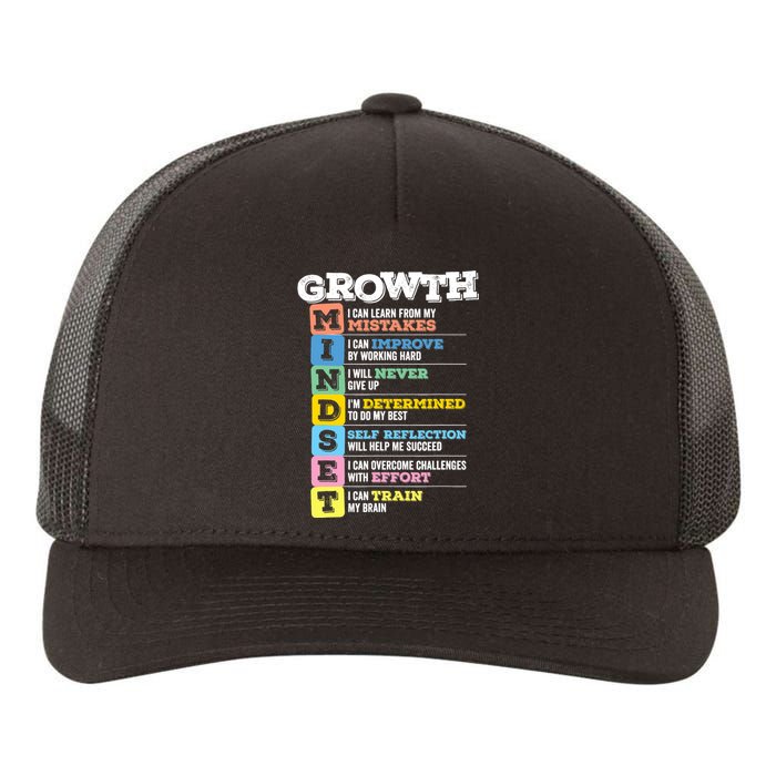 Growth Mindset Classroom Brain Motivation Entrepreneur Yupoong Adult 5-Panel Trucker Hat