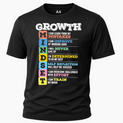 Growth Mindset Classroom Brain Motivation Entrepreneur Cooling Performance Crew T-Shirt