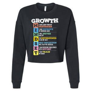 Growth Mindset Classroom Brain Motivation Entrepreneur Cropped Pullover Crew