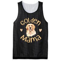 Golden Mama Cute Golden Retriever Dog Mom Pet Mesh Reversible Basketball Jersey Tank