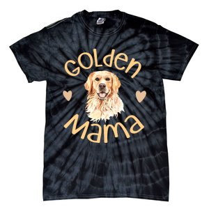 Golden Mama Cute Golden Retriever Dog Mom Pet Tie-Dye T-Shirt