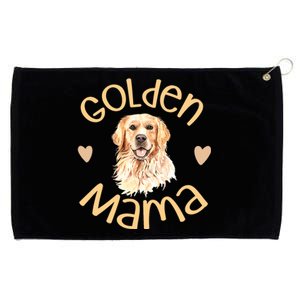 Golden Mama Cute Golden Retriever Dog Mom Pet Grommeted Golf Towel