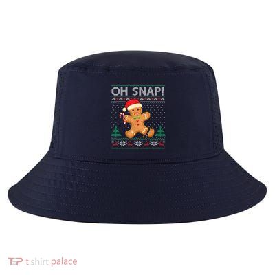 Gingerbread Man Cookie Ugly Sweater Oh Snap Christmas Cool Comfort Performance Bucket Hat