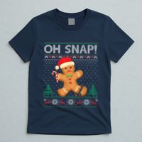 Gingerbread Man Cookie Ugly Sweater Oh Snap Christmas T-Shirt