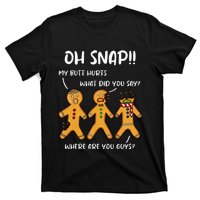 Gingerbread Man Cookie Oh Snap Women Christmas Funny T-Shirt