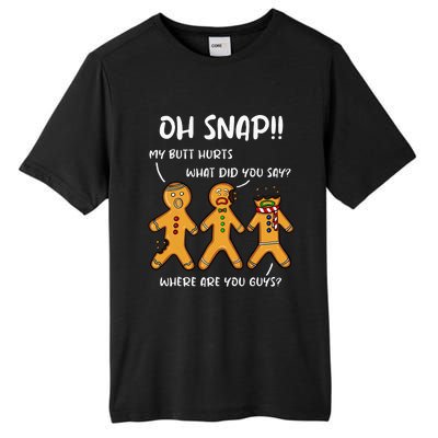 Gingerbread Man Cookie Oh Snap Women Christmas Funny Tall Fusion ChromaSoft Performance T-Shirt