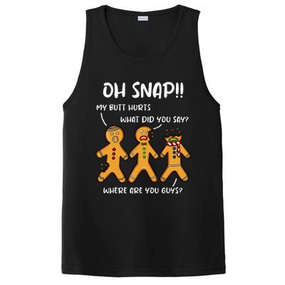 Gingerbread Man Cookie Oh Snap Women Christmas Funny PosiCharge Competitor Tank