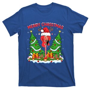 Guitar Merry Christmas Tree Lights Santa Bass Guitar Xmas Gift T-Shirt