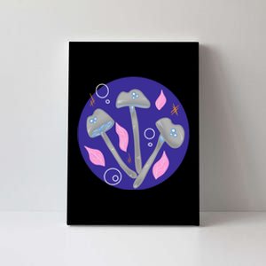 Grey Mushrooms Clipart Illustration Canvas