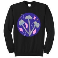 Grey Mushrooms Clipart Illustration Tall Sweatshirt