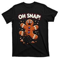 Gingerbread Man Cookie Oh Snap Funny Christmas T-Shirt