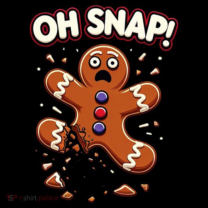 Gingerbread Man Cookie Oh Snap Funny Christmas Impact Tech Backpack