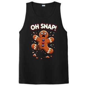 Gingerbread Man Cookie Oh Snap Funny Christmas PosiCharge Competitor Tank