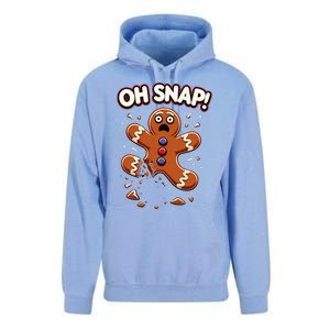 Gingerbread Man Cookie Oh Snap Funny Christmas Unisex Surf Hoodie