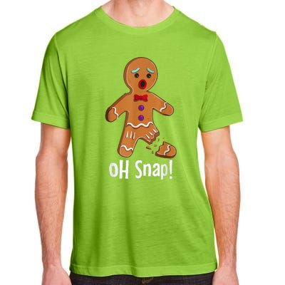 Gingerbread Man Cookie X Mas Oh Snap Funny Cute Christmas Adult ChromaSoft Performance T-Shirt