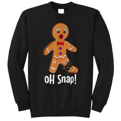 Gingerbread Man Cookie X Mas Oh Snap Funny Cute Christmas Sweatshirt