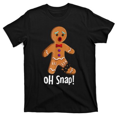 Gingerbread Man Cookie X Mas Oh Snap Funny Cute Christmas T-Shirt