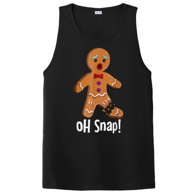 Gingerbread Man Cookie X Mas Oh Snap Funny Cute Christmas PosiCharge Competitor Tank