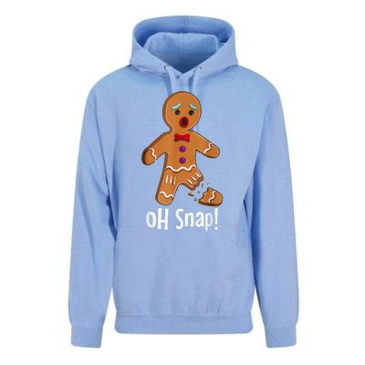 Gingerbread Man Cookie X Mas Oh Snap Funny Cute Christmas Unisex Surf Hoodie