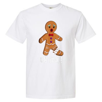 Gingerbread Man Cookie X Mas Oh Snap Funny Cute Christmas Garment-Dyed Heavyweight T-Shirt