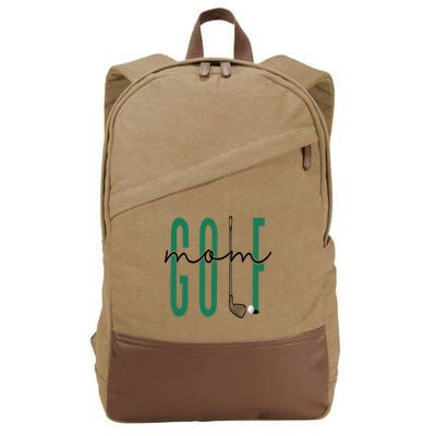 Golf Mom Crewneck Mothers Day Master Golf Girl Cotton Canvas Backpack