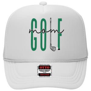 Golf Mom Crewneck Mothers Day Master Golf Girl High Crown Mesh Back Trucker Hat