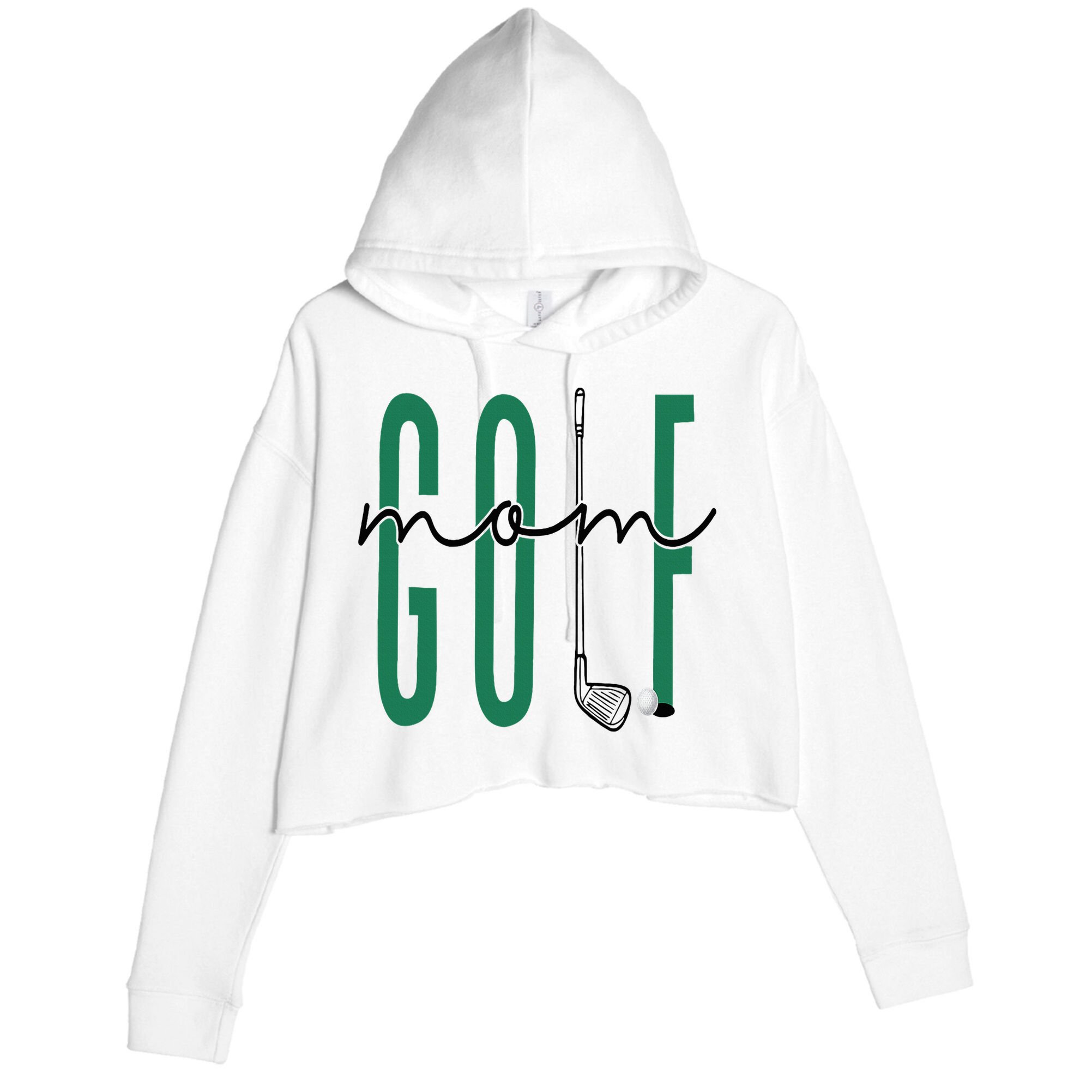 Golf Mom Crewneck Mothers Day Master Golf Girl Crop Fleece Hoodie