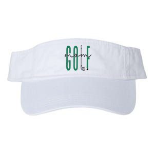 Golf Mom Crewneck Mothers Day Master Golf Girl Valucap Bio-Washed Visor