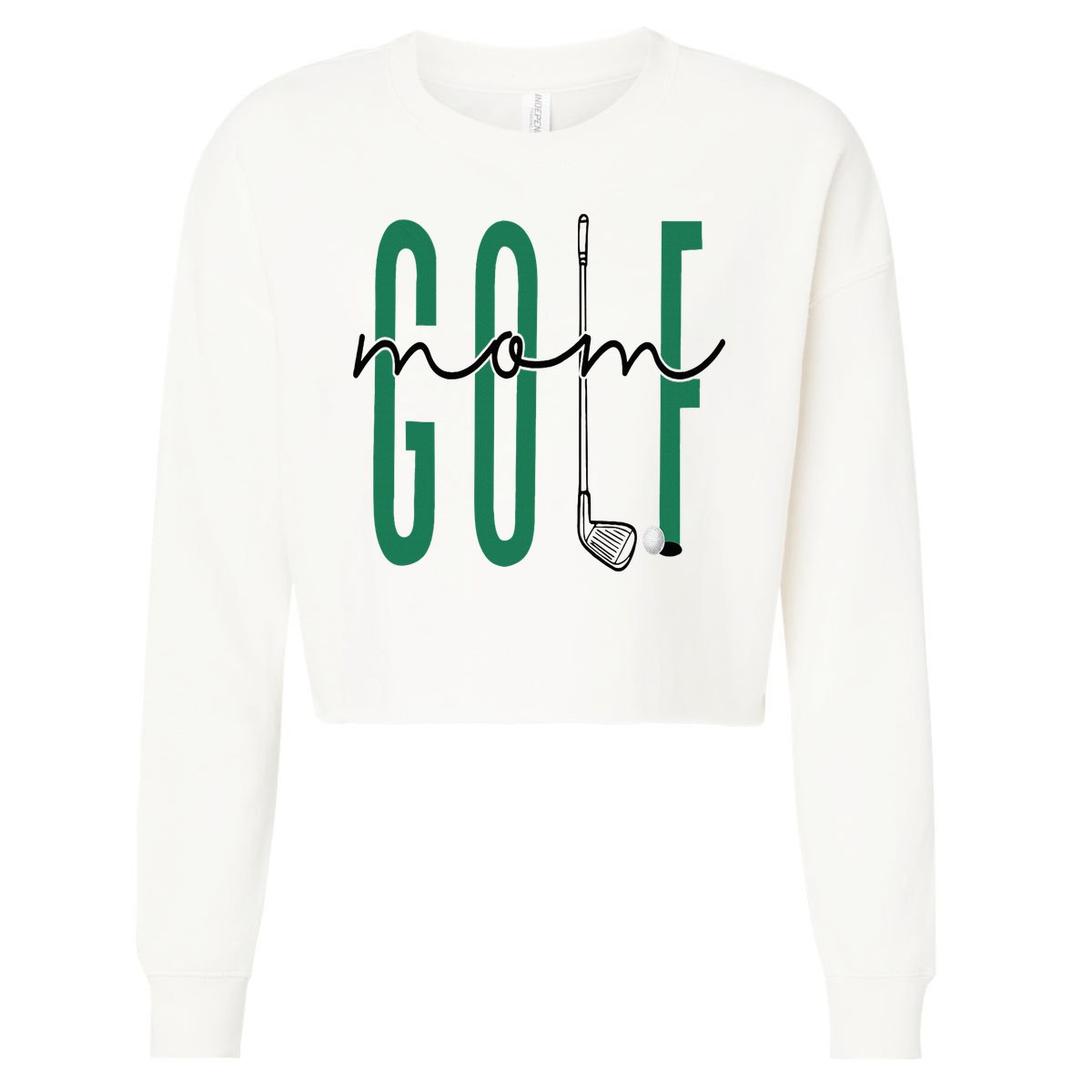 Golf Mom Crewneck Mothers Day Master Golf Girl Cropped Pullover Crew