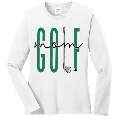 Golf Mom Crewneck Mothers Day Master Golf Girl Ladies Long Sleeve Shirt