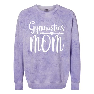 Gymnastics Mom Cute Gymnast Parent Funny Gift Colorblast Crewneck Sweatshirt